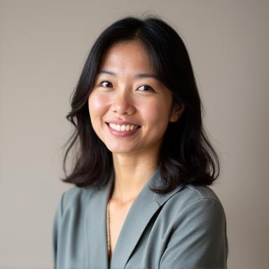 Headshot of Sato Akiko, lead yoga therapist.